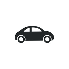 Aufkleber - Car Icon vector sign isolated for graphic and web design. Car transportation symbol template color editable on white background.