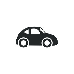 Leinwandbilder - Car Icon vector sign isolated for graphic and web design. Car transportation symbol template color editable on white background.