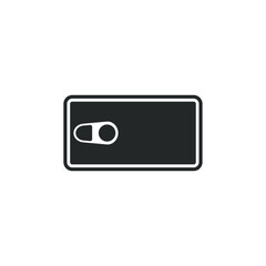 Aufkleber - Tin cans icon vector sign isolated for graphic and web design. Tin cans symbol template color editable on white background.