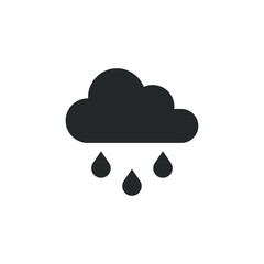 Fototapete - Weather icon vector sign isolated for graphic and web design. Weather symbol template color editable on white background.