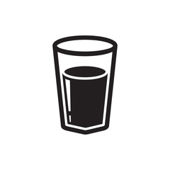 drink glass icon in trendy flat design