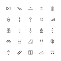 Wall Mural - bundle of construction set line icons