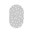 ID app icon. Fingerprint vector illustration