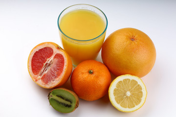 Poster - Citrus fruits lemon, grapefruit, orange