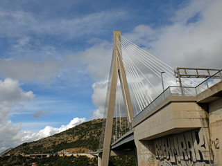 Dubrovnik, Croatia, Views of the city in cloudy weather.