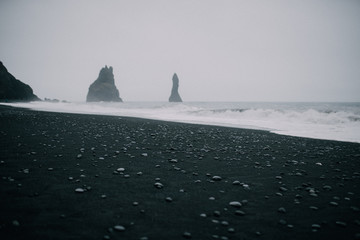 Black sand beach in Vik