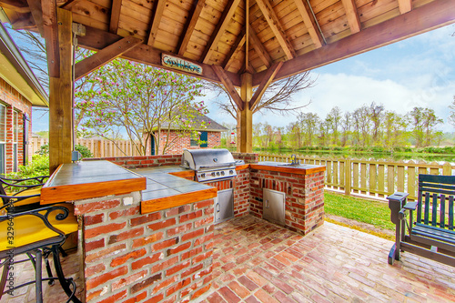 Outdoor Kitchen and Deck