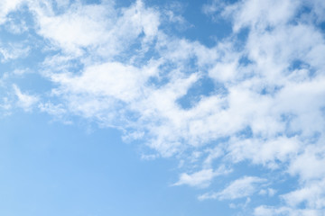 blue sky with white clouds