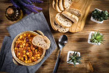 Canvas Print - Mexican chili con carne.