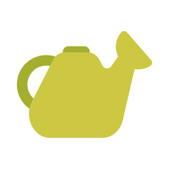 Wall Mural - watering can with water sprinkler on white background