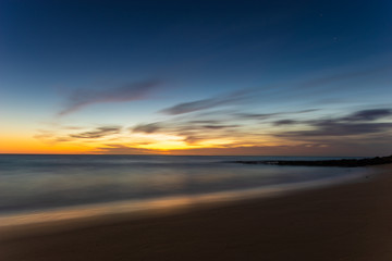 Wall Mural - beautiful sky over the ocean before sunrise