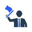 Business victory icon