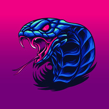 King Cobra Snake Wild Beast Illustration