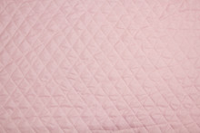 Fabric Velour Quilted Close-up. Quilted Surface Upholstery