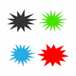 © Anne Punch - Set of colorful starburst. Collection of vector elements.