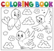 Coloring book happy birds theme 2