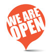 © Michal Hubka - red vector banner we are open