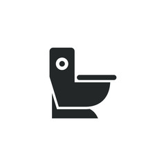 Poster - Apartment toilet Icon vector sign isolated for graphic and web design. toilet cleaning symbol template color editable on white background