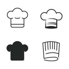 Aufkleber - chef hat icon vector sign isolated for graphic and web design. Cooking hat symbol template color editable on white background