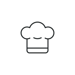 Aufkleber - chef hat icon vector sign isolated for graphic and web design. Cooking hat symbol template color editable on white background