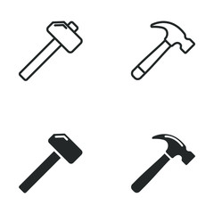 Poster - hummer icon vector sign isolated for graphic and web design. hummer symbol template color editable on white background