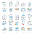 Business Intelligence Colored Line Icons 
