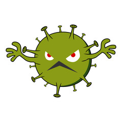 Coronavirus 2019-nCoV icon. Ilustration vector graphic of virus or Corona virus. Novel Coronavirus 2019-nCoV.