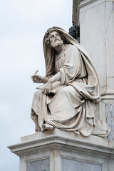 Wall Mural - The prophet Isaiah in Piazza Colonna of the Immaculate Conception, Rome Italy.