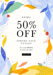 Wall Mural - abstract mobile promotion sale banner. for social media posts, mobile apps, special offer banners, p