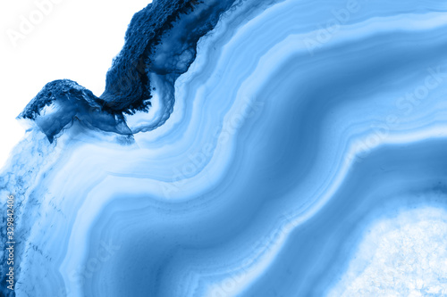 Dekoracja na wymiar  abstrakcyjne-tlo-agat-w-paski-mineralny-kolor-roku-2020-pantone-klasyczny-niebieski