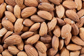 textured almonds as a background