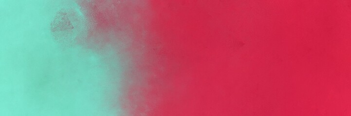  abstract painting background texture with medium aqua marine, crimson and antique fuchsia colors and space for text or image. can be used as horizontal header or banner orientation