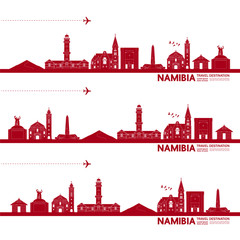 Wall Mural - Namibia travel destination grand vector illustration. 