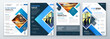 © great_bergens - Flyer Template Layout Design. Corporate Business Flyer, Brochure, Annual Report, Catalog, Magazine Mockup. Creative Modern Bright Flyer Concept with Square Shapes