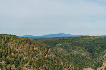 Rosstrappe mountains near Thale in the Harz Mountains