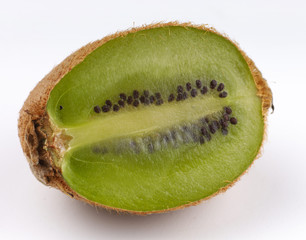 Poster - Kiwi sliced on a white background