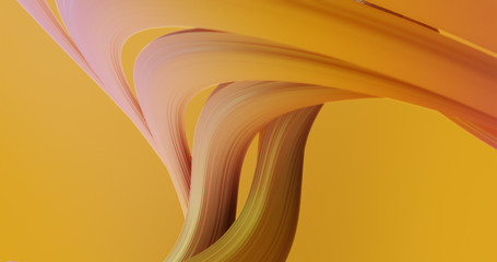 Wall Mural - abstract colorful orange and pink pastel swirl, natural curve art background. curved and wavy patter