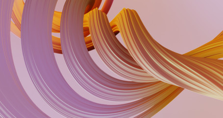 Wall Mural - abstract colorful orange and pink pastel swirl, natural curve art background. curved and wavy patter