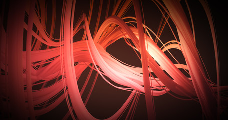 Wall Mural - abstract colorful orange and red pastel swirl, natural curve art background. curved and wavy pattern