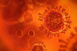 Coronavirus, virus, flu, bacteria close-up. Abstract 3D illustration