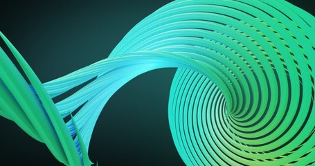 Wall Mural - abstract colorful green and blue pastel swirl, natural curveart background. curved and wavy pattern 