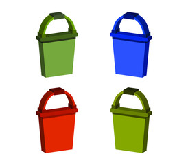 Poster - bucket icon