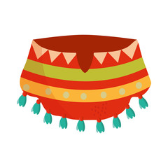 Sticker - cinco de mayo poncho clothes traditional