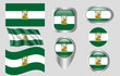 Flag of Andalucia, Spain
