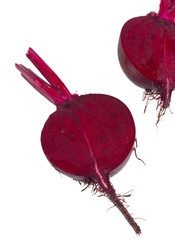 Wall Mural - fresh beetroot isolated on white