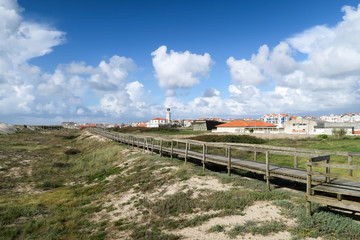 View of the modern Church building among the Sands on a clear Sunny day