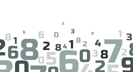 Creative and modern background with numbers.