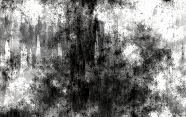 Wall Mural - black white grunge wall background