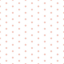 Small Pink Polka Dot Seamless Pattern Background