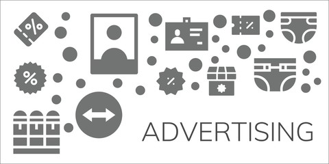 Poster - advertising icon set